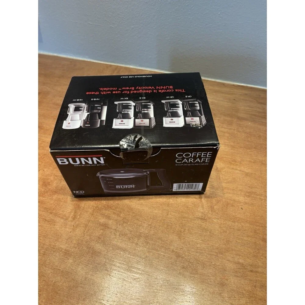 Bunn Coffee Carafe - 10 Cup - Model NCD-B Coffee Pot Replacement Glass OPEN BOX